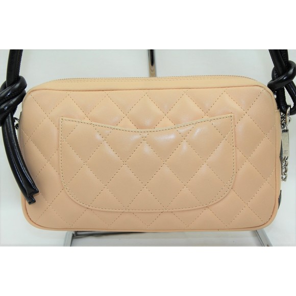 Chanel Cambon Pouch Beige Line Accessory Black - Picture 1 of 12